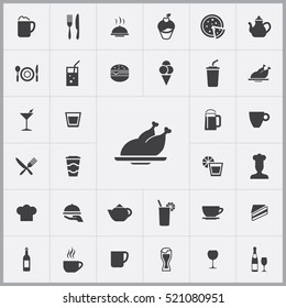 cafe icons universal set for web and mobile