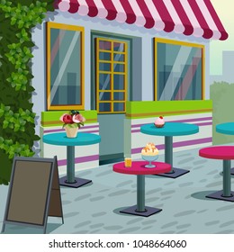 cafe illustration art