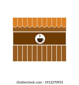 Ilustración del café, icono vector para un café o cafetería