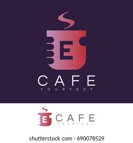 cafe initial Letter E Logo design