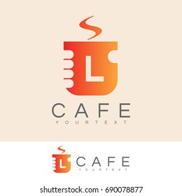cafe initial Letter L Logo design