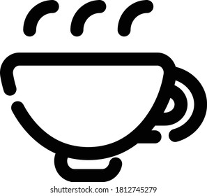Cafe Item Coffee Cup Vector Icon