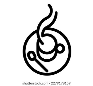 cafe line icon, coffe cup vector icon