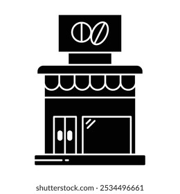 Cafe Line icon vector on white background