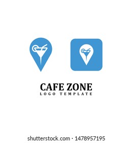 cafe location search template logo
