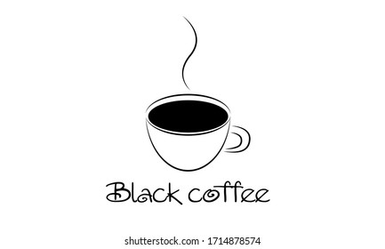 Cafetera negra logo