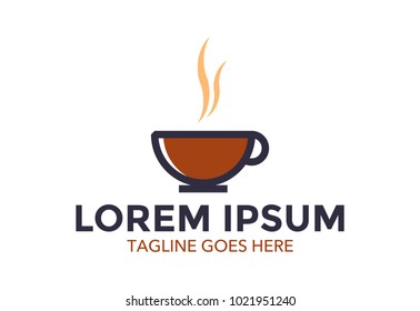 cafe logo. coffe. vector illustration. editable