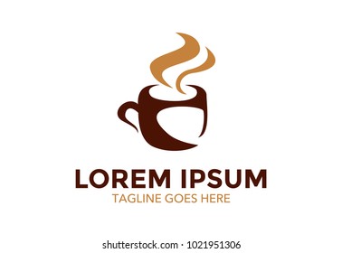 Coffee Cup Foam Logo Design Vector Stock Vector (Royalty Free ...