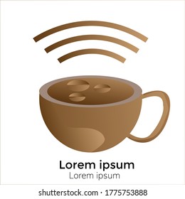 cafe logo. coffe. vector illustration. editable