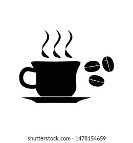 cafe logo. coffee bean icon vector