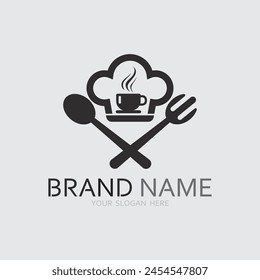 Cafe logo and Coffee logo design cafetarian drink dinner resto