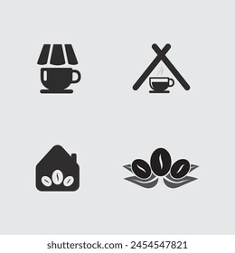 Cafe logo and Coffee logo design cafetarian drink dinner resto