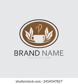 Cafe logo and Coffee logo design cafetarian drink dinner resto