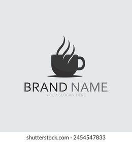 Cafe logo and Coffee logo design cafetarian drink dinner resto