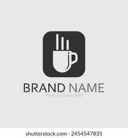 Cafe logo and Coffee logo design cafetarian drink dinner resto