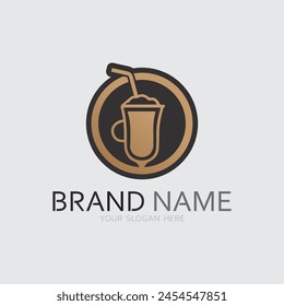 Cafe logo and Coffee logo design cafetarian drink dinner resto