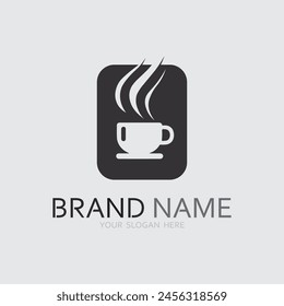 Cafe logo and Coffee logo design cafetarian drink dinner resto