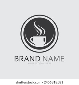 Cafe logo and Coffee logo design cafetarian drink dinner resto