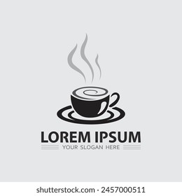Cafe logo and Coffee logo design cafetarian drink dinner resto