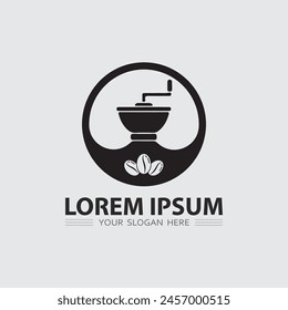 Cafe logo and Coffee logo design cafetarian drink dinner resto