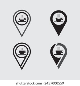 Cafe-Logo und Kaffee-Logo-Design Cafetarian Drink Dinner Resto