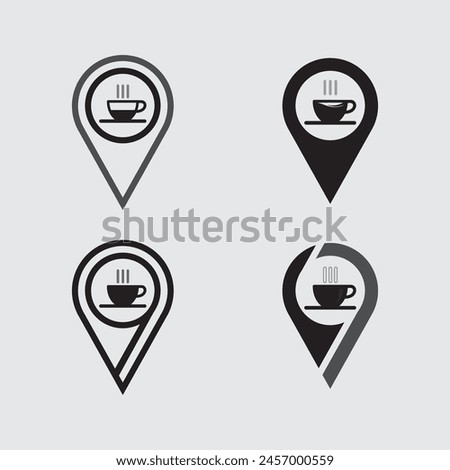 Cafe logo and Coffee logo design cafetarian drink dinner resto