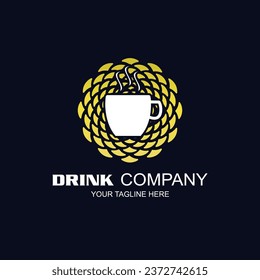 Cafe logo. Coffee Logo, coffee cafe logo illustration design template.