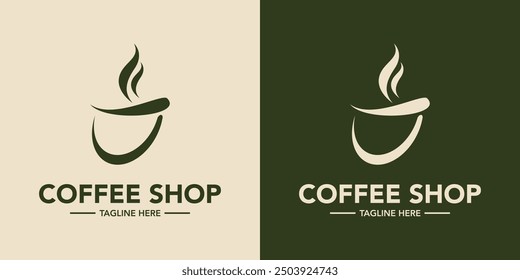 Cafe logo coffee shop logo creative design