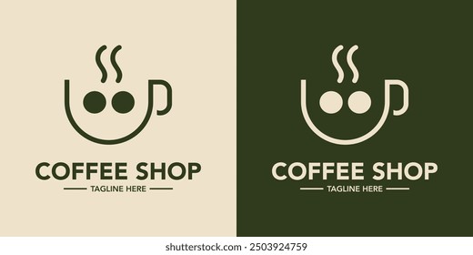 Cafe logo coffee shop logo creative design