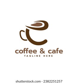 Cafe logo creative design concept