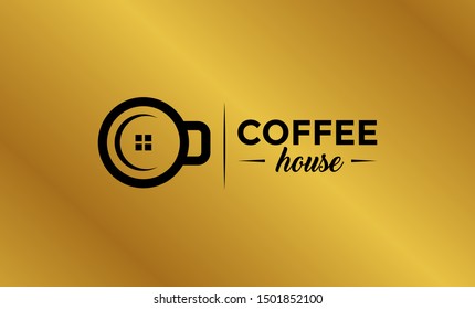 cafe logo, cup coffee logo, logo coffee shop, Coffee cup vector logo design template. Vector coffee shop labels.  vector illustration. 