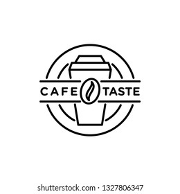 Cafe logo design template