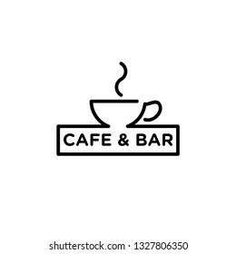 Cafe logo design template