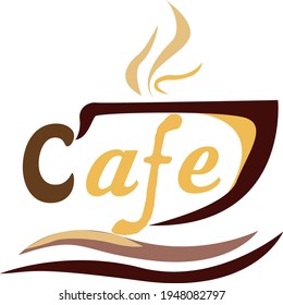 cafe logo icon vector design 