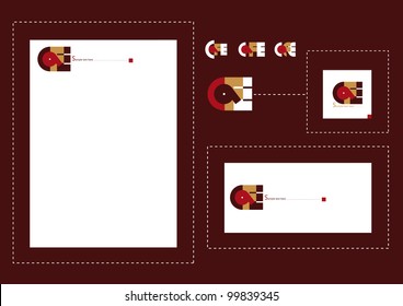 Cafe logo set