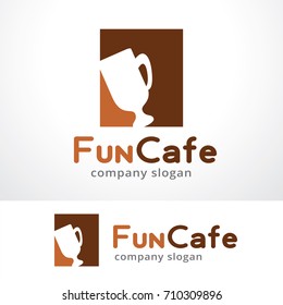 Cafe Logo Template Design Vector, Emblem, Design Concept, Creative Symbol, Icon