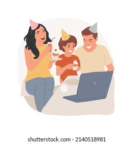 Cafe meeting isolated cartoon vector illustration. Female friendship, communication in person, meeting friend in cafe, two women with baby strollers, drinking coffee, talking vector cartoon.