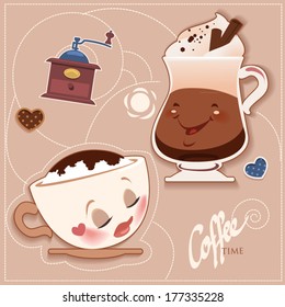 cafe menu  cartoon cover