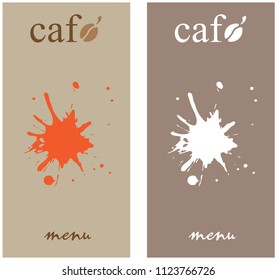 Cafe menu cover concept
