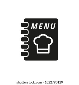 Cafe menu icon on white background.