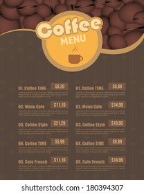 Cafe Menu Restaurant Vector Design