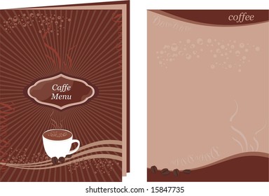 Cafe menu template