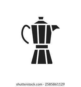 Cafe Moka Pot Filled Icon Vector Illustration