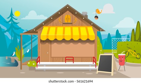 Cafe in the mountains