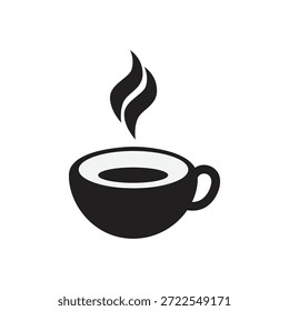 Cafe mug logo design template