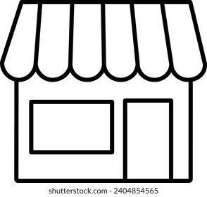 Cafe Outline vector illustration icon