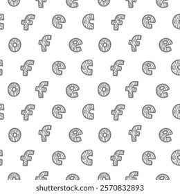 cafe pattern background. Cafe Themed Coffee Bean Pattern background. Coffee and Cafe pattern background. Vintage Coffee Doodle Pattern background.