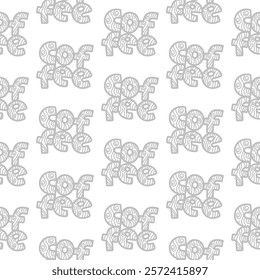 cafe pattern background. Cafe Themed Coffee Bean Pattern background. Coffee and Cafe pattern background. Vintage Coffee Doodle Pattern.