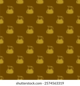 cafe pattern background. Cafe Themed Coffee Bean Pattern background. Coffee and Cafe pattern background. Vintage Coffee Doodle Pattern background.