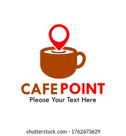 Cafe point logo template illustration, suitable for coffee cafe